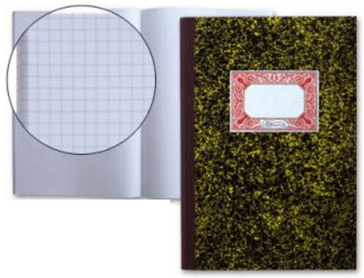LIBRO CARTONE Fº NATURAL 100H CUADROS 4X4 100 HOJAS 3010 MR