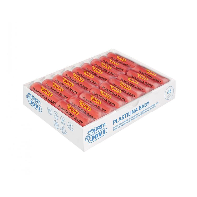 PLASTILINA JOVI MY FIRST BABY 38GR ROJO CAJA 18 UD.