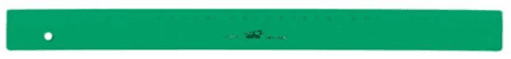REGLA CRISTAL VERDE 40CM SAFTA C/20 UD.